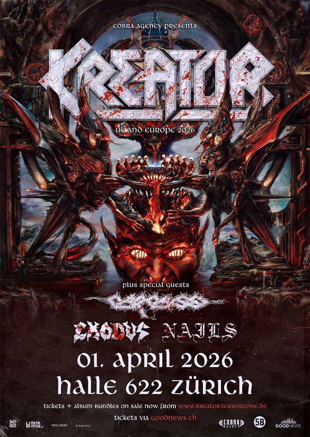 KREATOR, 01.04.2026 @Halle 622 | MAAG Moments